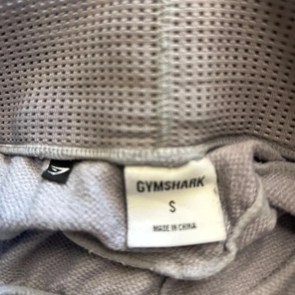 Gymshark Light Gray Joggers with Black Accents size small